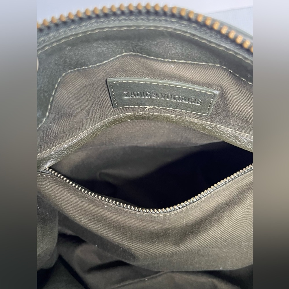 Zadig & Voltaire Sunny Mat Quilted Leather Handbag, Green - Picture 12 of 14